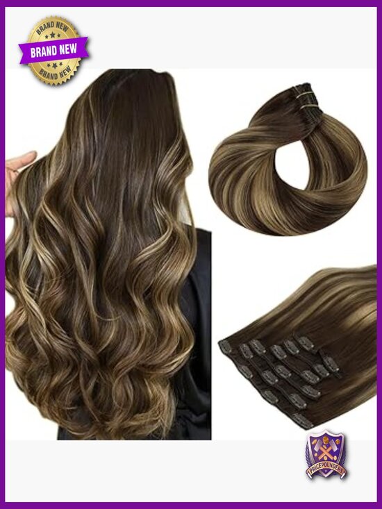 Real Human Hair Clip In Extensions 16 Inch 120g Straight Remy main image 6